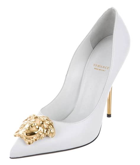 versace blanche|versace white heels.